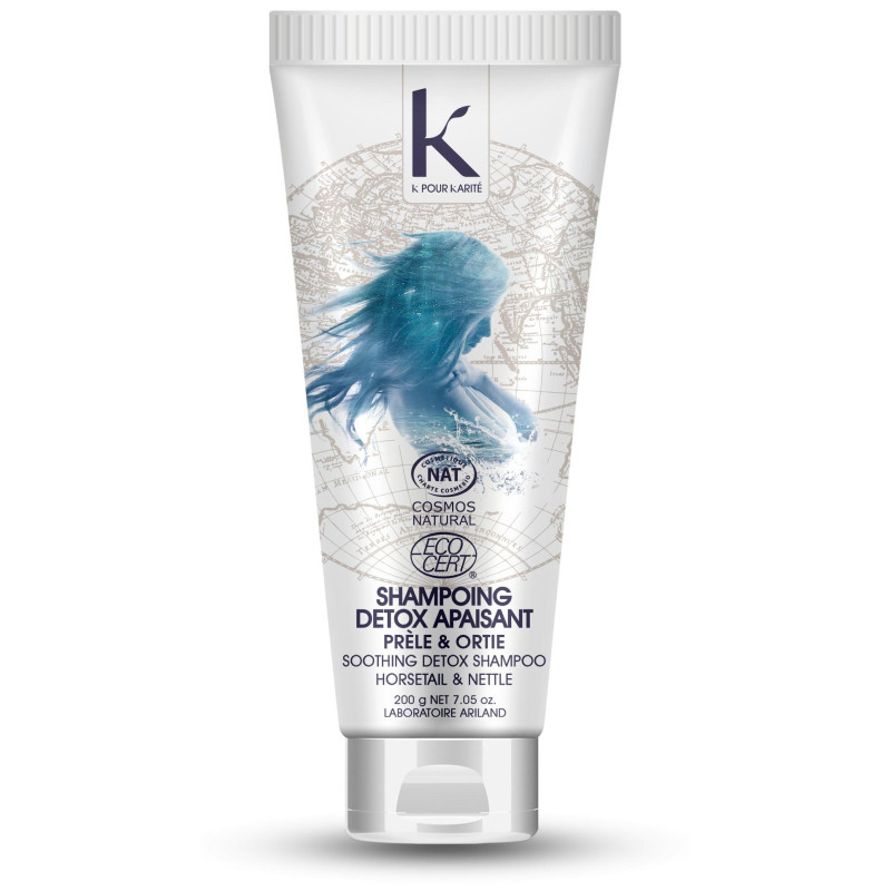 Beruhigendes Detox-Shampoo mit Schachtelhalm & Brennnessel K für Karité 200g