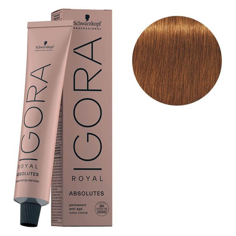 Igora Royal Absolutes 7-70 Louro Médio Acobreado Natural 60 ML