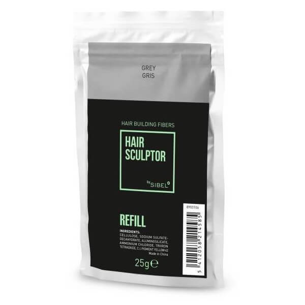 Hervulling voor de grijze Hair Sculptor vezels Sibel 25g Hervulling voor de grijze Hair Sculptor vezels Sibel 25g