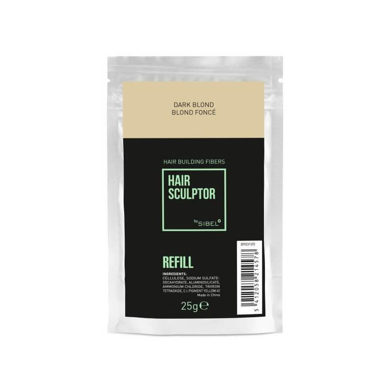 Recarga de fibra Hair Sculptor loiro escuro Sibel 25g Recarga de fibra Hair Sculptor loiro escuro Sibel 25g