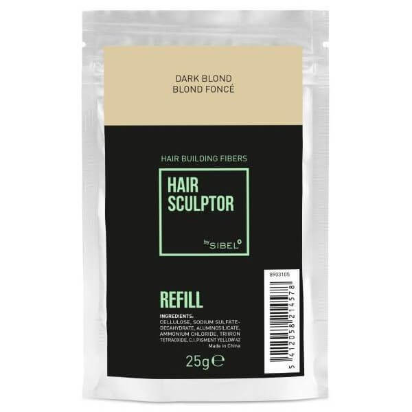 Recarga de fibra Hair Sculptor loiro escuro Sibel 25g Recarga de fibra Hair Sculptor loiro escuro Sibel 25g