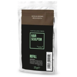 Recarga de fibra Hair Sculptor color castaño medio Sibel 25g