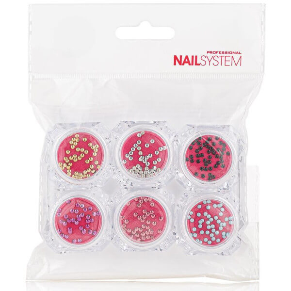 Nageldekorationen Metal Stone