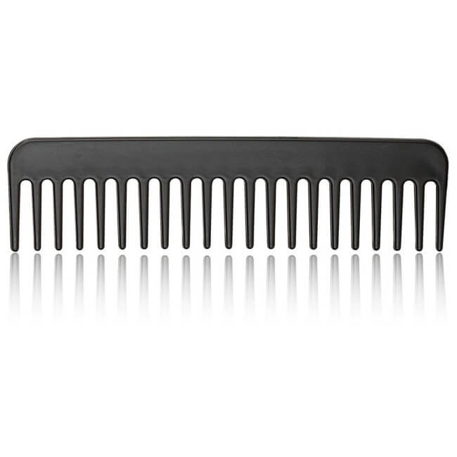 Conjunto de 10 peines para barba y cabello en color negro.