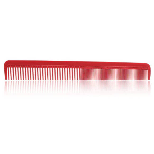 Conjunto de 10 pentes vermelhos para barba e cabelo.