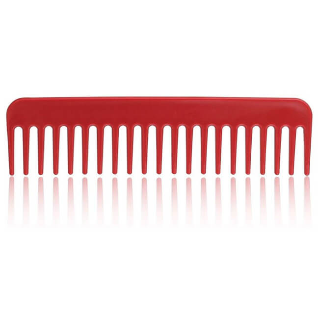 Conjunto de 10 pentes vermelhos para barba e cabelo.