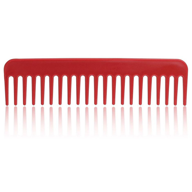 Conjunto de 10 peines para barba y cabello de color rojo.
