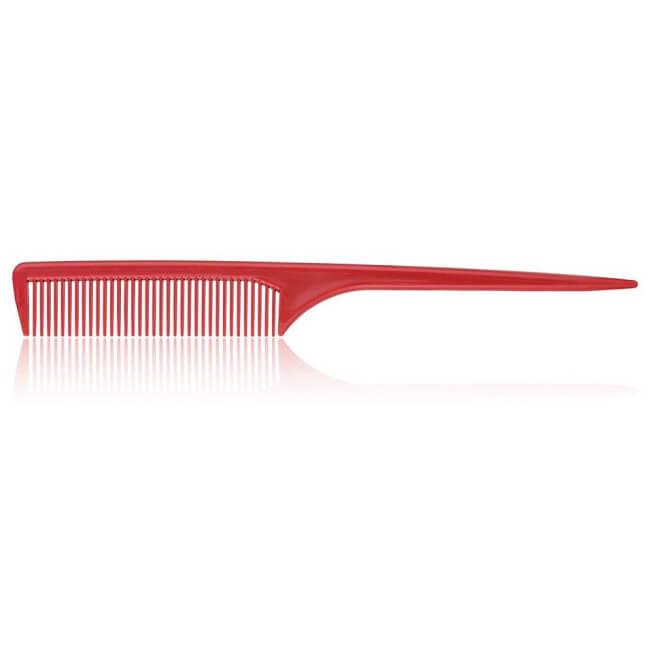 Conjunto de 10 pentes vermelhos para barba e cabelo.