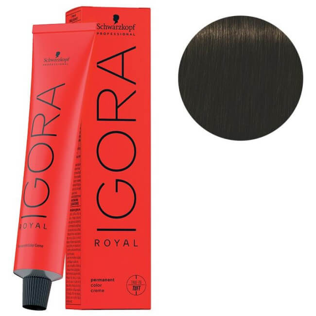 Igora Royal 4-63 castanho médio marrom mate 60 ML