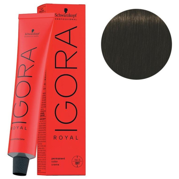 Coloration Igora Royal 4-63 châtain moyen marron mat 60ML