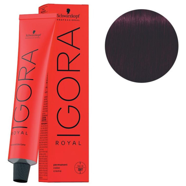 Coloration Igora Royal 4-99 châtain violet rouge 60ML