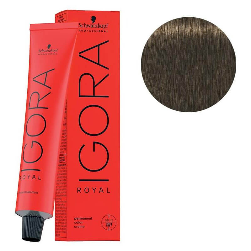 Igora Royal 6-63 Louro Escuro Marrom Mate 60 ML