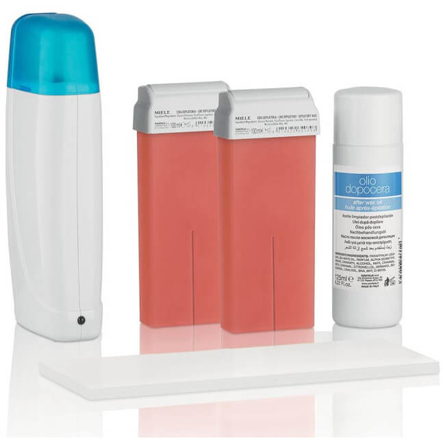 Kit de depilação com cera de rosas