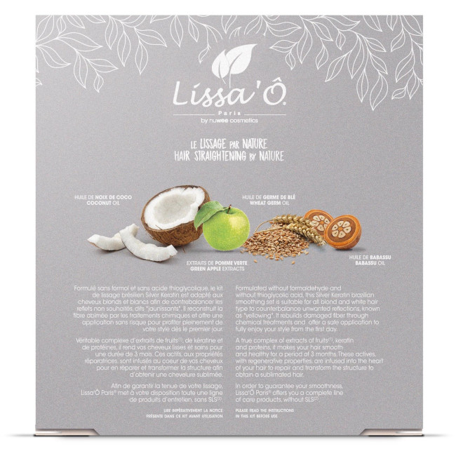 Kit de Alisado silver LISSA'O 3x100ML