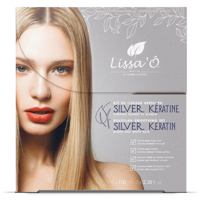 Kit per la stiratura silver LISSA'O 3x100ML