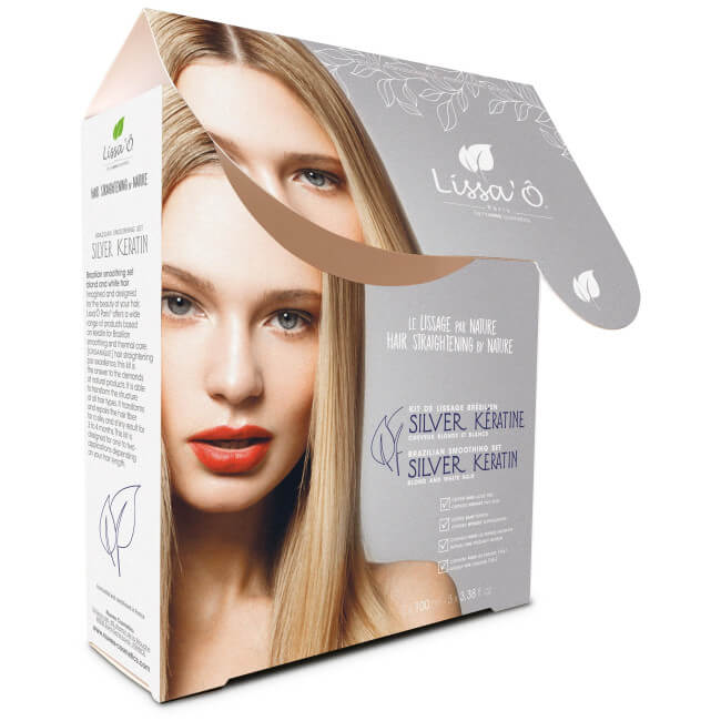 Set voor het gladmaken van het haar SILVER LISSA'O 3x100ML.