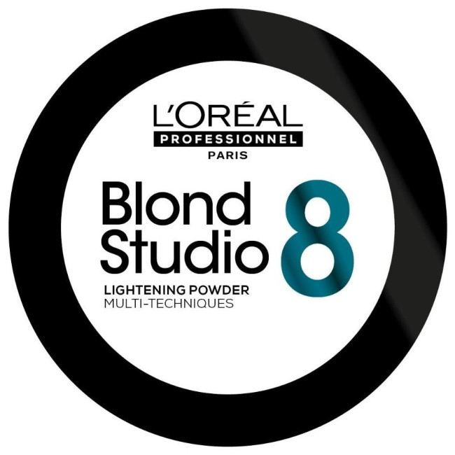 Poudre décolorante multi-techniques 8 tons Blond Studio L'Oréal Professionnel 500g