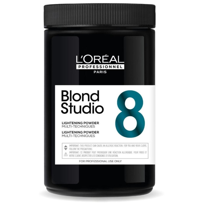 Polvere decolorante multitecnica 8 toni Blond Studio L'Oréal Professionnel 500g