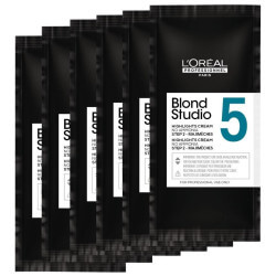 6 pacotes de descolorante 5 tons Majimèches Blond Studio L'Oréal Professionnel 25g