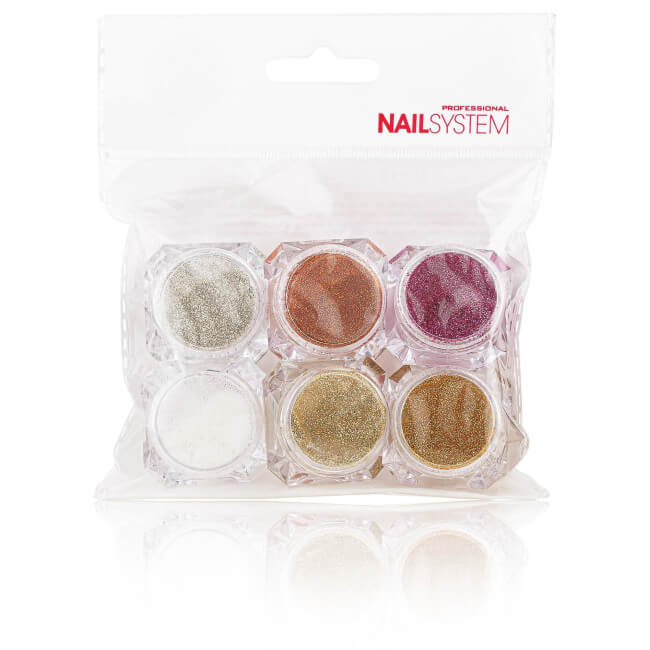 Glitter small nail decorations