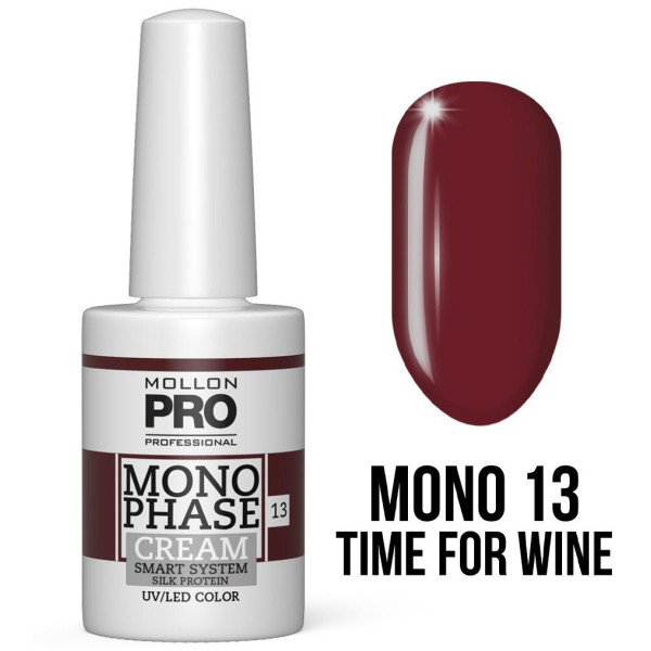 Vernis Monophase Nr. 13 Time for Wine 5-in-1 Nr. 10 uv/led Mollon Pro 10ML