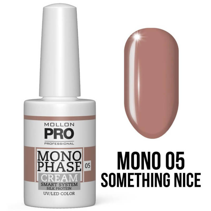 One Step Nail Polish No. 5 something nice 5-in-1 No. 05 UV/LED Mollon Pro 10ML