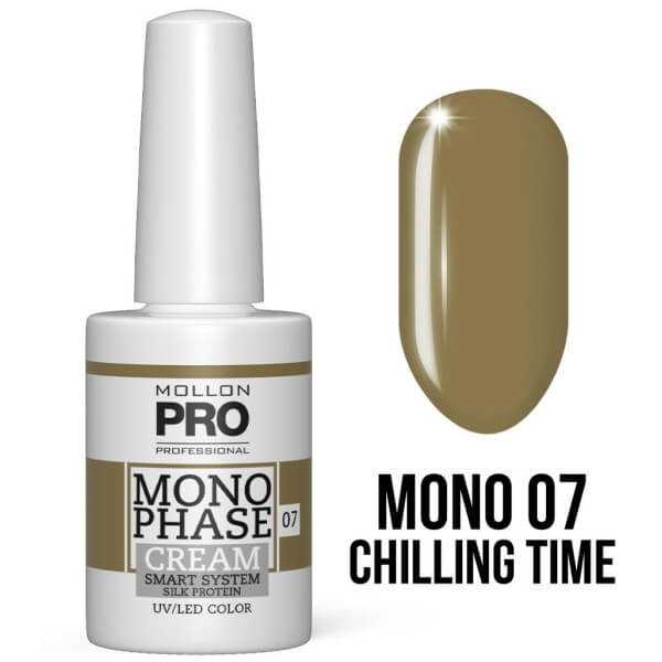 Vernis Monophase n°7 Chilling Time 5-in-1 n°07 uv/led Mollon Pro 10ML Vernis Monophase n°7 Chilling Time 5-in-1 n°07 uv/led Mollon Pro 10ML