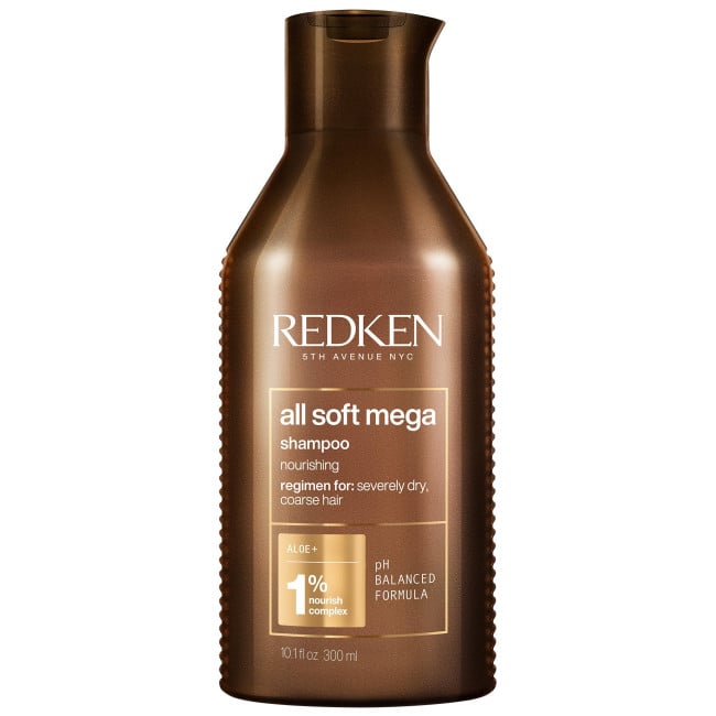 Shampooing ultra nourrissant cheveux très secs All Soft Mega Redken 300ML