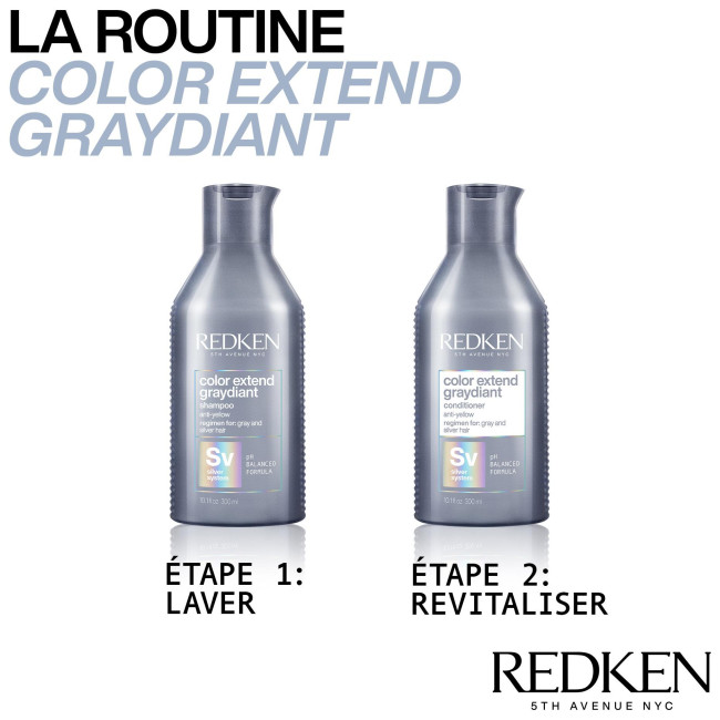 Shampooing cheveux gris ou blancs Color Extend Graydiant Redken 300ML