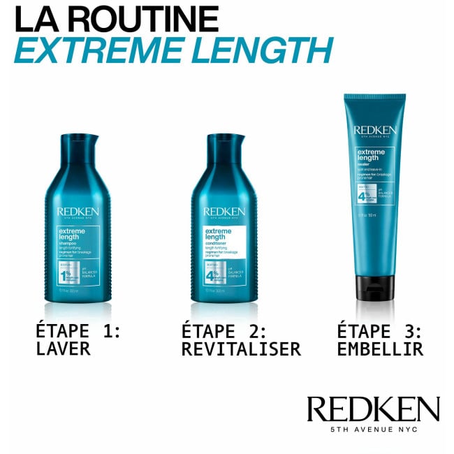 Après-shampooing fortifiant cheveux longs Extreme Length Redken 300ML
