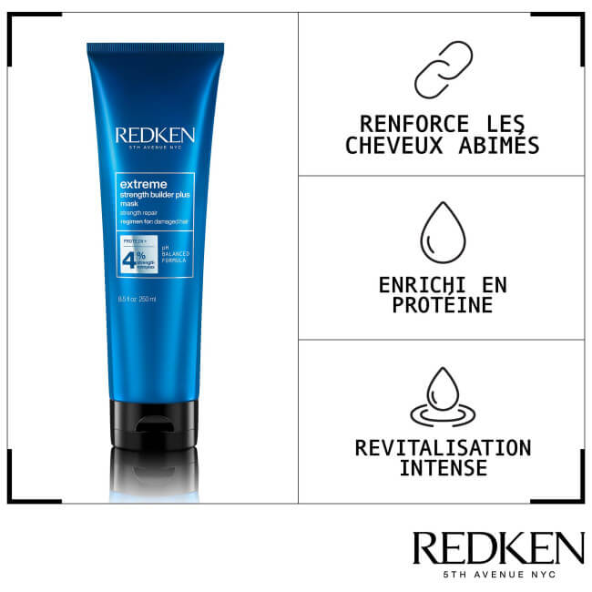 Herstellend masker Strenght Build Plus Extreme Redken 250ML