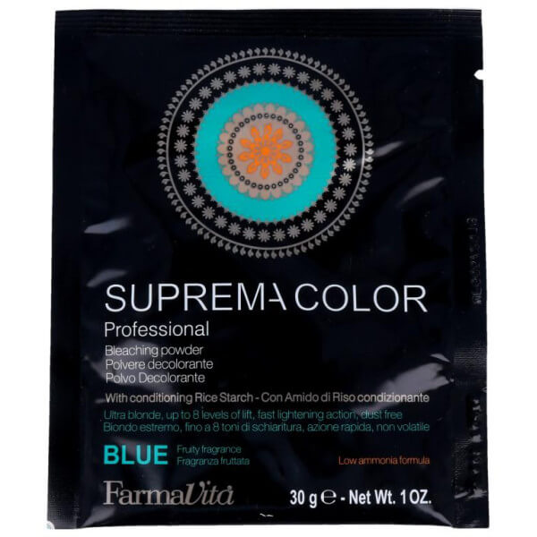 Ontkleurend poeder Suprema blauw FARMAVITA 500g Ontkleurend poeder Suprema blauw FARMAVITA 500g
