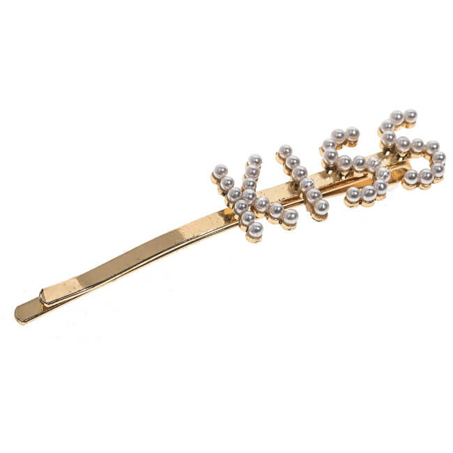 Barrette perle Kiss Stella Green