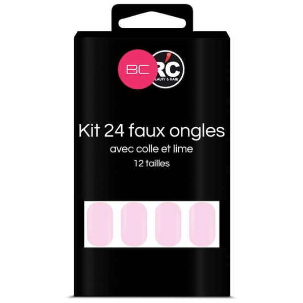 Boîte de 24 tips faux-ongles Festival Bloom Beauty Coiffure