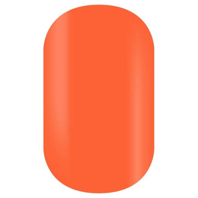 Caixa com 24 pontas de unhas falsas Vermelho Laranja Beauty Coiffure