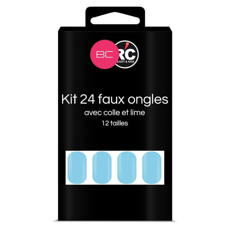 Caixa com 24 pontas de unhas falsas Tropical Breeze Beauty Coiffure