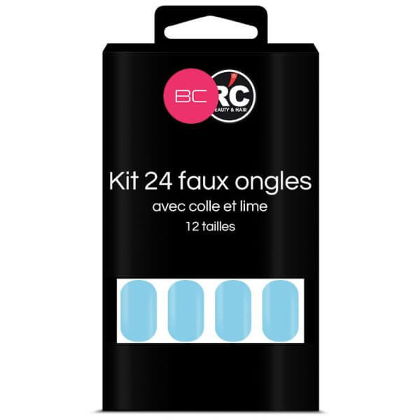 Boîte de 24 tips faux-ongles Tropical Breeze Beauty Coiffure