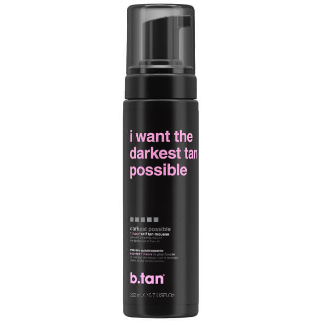 Mousse autobronzeadora Quero o bronzeado mais escuro possível b.tan 200ML