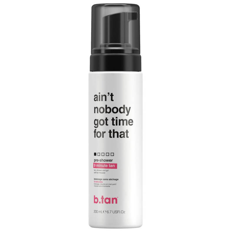 Zelfbruinende mousse voor de pre-douche Ain't nobody got time for dat! b.tan 200ML