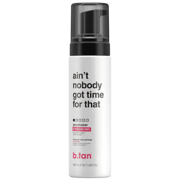 Mousse autobronzeadora pré-ducha Ain't nobody got time for dat! b.tan 200ML Mousse autobronzeadora pré-ducha Ain't nobody got time for dat! b.tan 200ML