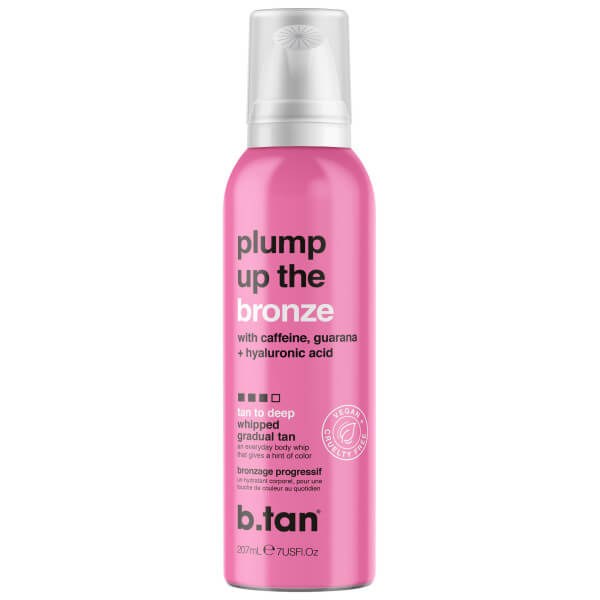 Progressiver Selbstbräunungsschaum "Plump up the bronze" von b.tan, 207 ml.