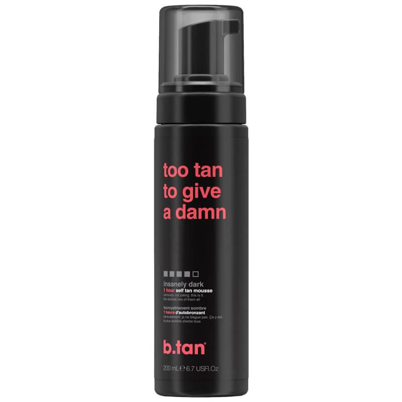 Mousse autobronzeadora Too tan to give a damm b.tan 200ML

Parece ser o nome de um produto de bronzeamento em mousse da marca b.