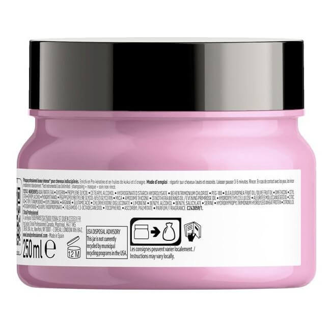 Masque Liss Unlimited L'Oréal Professionnel 250ML

Translated to Spanish:

Mascarilla Liss Unlimited L'Oréal Professionnel 250ML