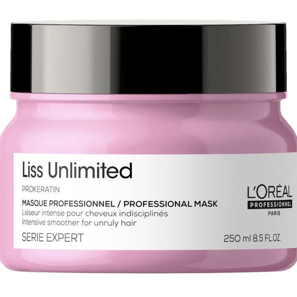 Masque Liss Unlimited L'Oréal Professionnel 250ML

Translated to Spanish:

Mascarilla Liss Unlimited L'Oréal Professionnel 250ML