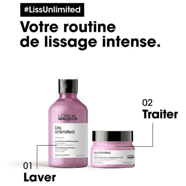 Masque Liss Unlimited L'Oréal Professionnel 250ML

Translated to Spanish:

Mascarilla Liss Unlimited L'Oréal Professionnel 250ML