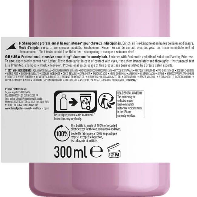 Champú Liss Unlimited L'Oréal Professionnel 300ML