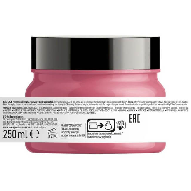 Masque Pro Longer L'Oréal Professionnel 250ML

Translated to German:

Maske Pro Longer L'Oréal Professionnel 250ML