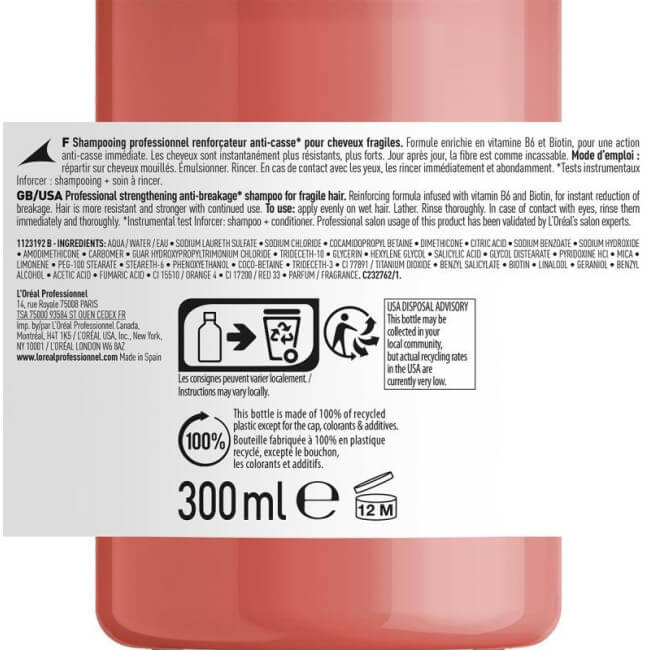 Shampooing Inforcer L'Oréal Professionnel 300ML