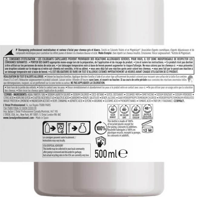 Shampooing Silver L'Oréal Professionnel 500ML