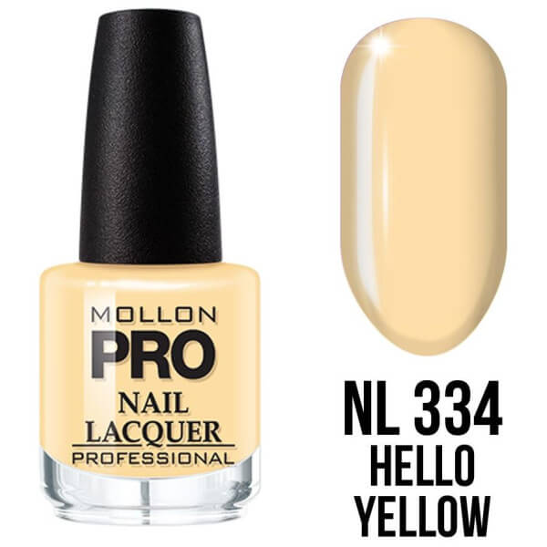 Verniz clássico nº334 Hello Yellow Mollon Pro 15ML